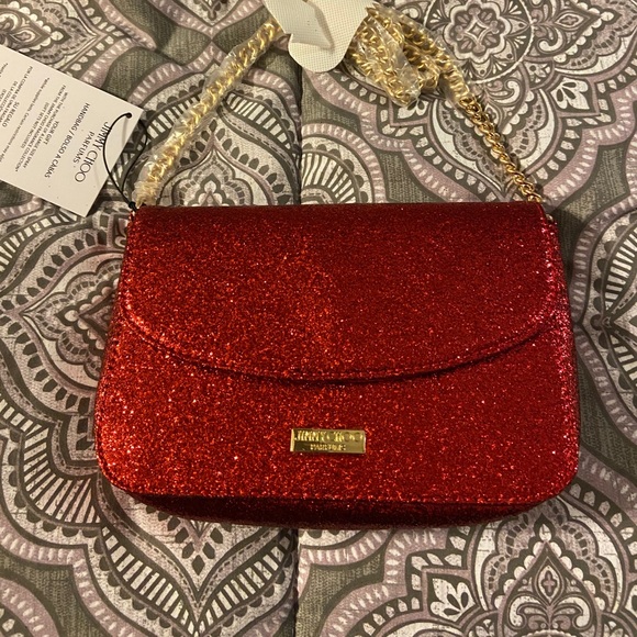 jimmy choo red purse